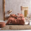 Linen House Nimes Quilt Cover Set (Rust) - Single
