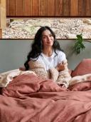 Linen House Nimes Quilt Cover Set (Rust) - Single