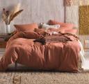 Linen House Nimes Quilt Cover Set (Rust) - Single