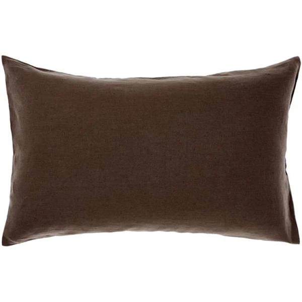 Linen House Nimes Standard Pillowcase (Espresso)