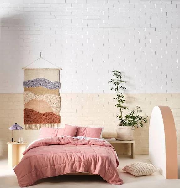 Linen House - Pink Bed Covers - Nimes French Linen Coverlet - Size One Size at The Iconic