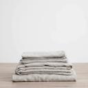Linen Sheet Set | 4 PC | Smoke Grey Single