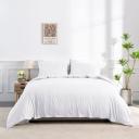 Linenova Bamboo Blend Quilt Cover Set | Australia, Super King / White