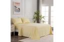 LINENOVA Brushed Microfibre Bed Sheet Set | Australia, Single / Beige