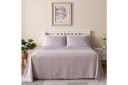 LINENOVA Brushed Microfibre Striped Bed Sheet Set