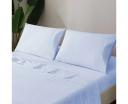 LINENOVA Cotton Blend Bed Sheet Set | Australia, King / Light Blue