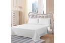 LINENOVA Cotton Blend Bed Sheet Set | Australia, King Single / White