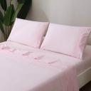 LINENOVA Cotton Blend Bed Sheet Set | Australia, Single / Light Pink