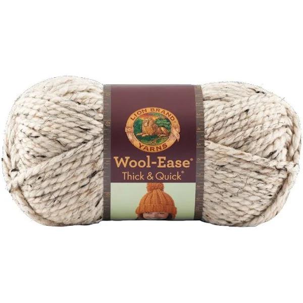 Lion Brand Wool-Ease Thick & Quick Yarn- Oatmeal - 5oz/141g*