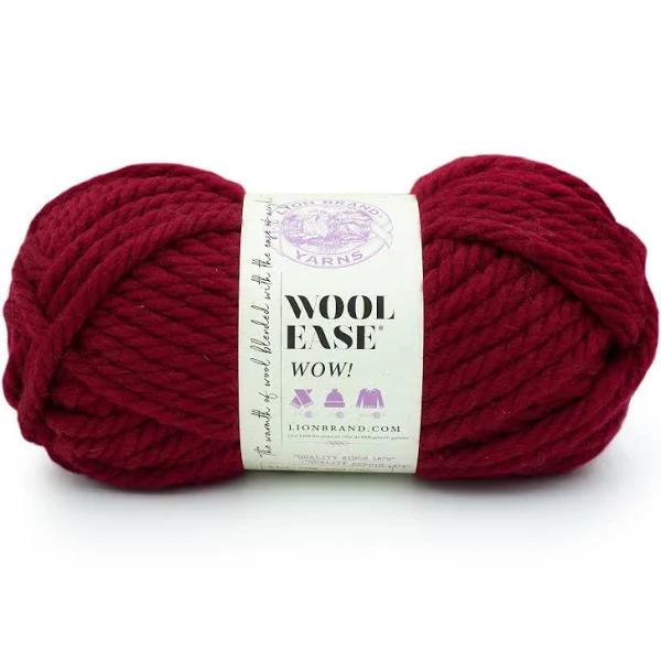 Lion Brand Wool Ease Wow Yarn, grey-black