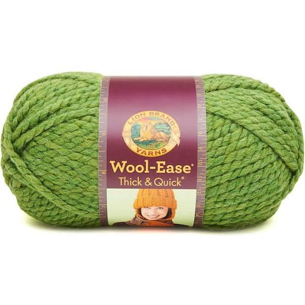 Lion Brand Yarn 640-131B Wool-Ease Thick and Quick Yarn, Grass