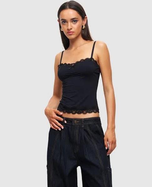 Lioness - Women's Black Cami Tops - Top Model Cami - Size XXS at The Iconic