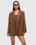 Lioness - Women's Brown Blazers - Wyoming Blazer - Size XXS at The Iconic