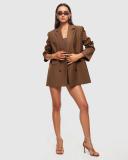Lioness - Women's Brown Blazers - Wyoming Blazer - Size XXS at The Iconic