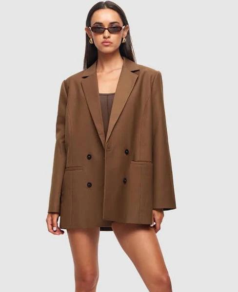 Lioness - Women's Brown Blazers - Wyoming Blazer - Size XXS at The Iconic