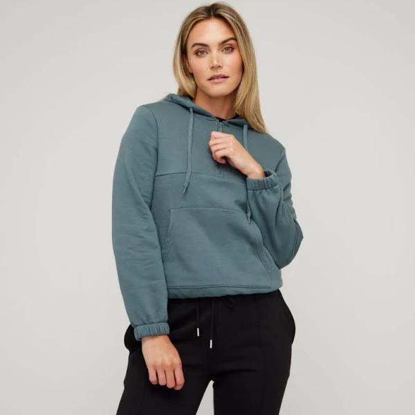 LMA Active Zip Neck Hoodie Top