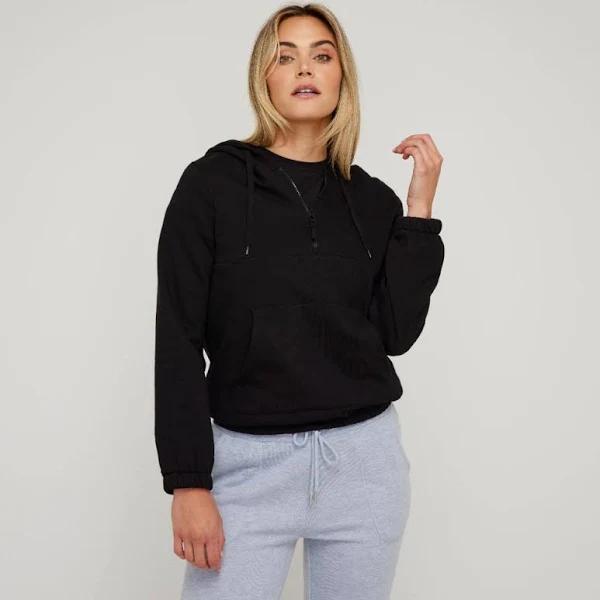 LMA Active Zip Neck Hoodie Top