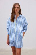LMND - Chiara Shorts in Tranquil Blue & White