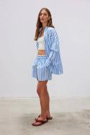 LMND - Chiara Shorts in Tranquil Blue & White