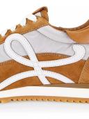 Loewe - Flow Runner in Nylon and Suede - 41 - Tan/Grey - Nylon/Suede For Man