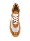 Loewe - Flow Runner in Nylon and Suede - 41 - Tan/Grey - Nylon/Suede For Man
