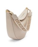 Loewe - Loewe Luna Bag in Satin Calfskin and Jacquard - White - Satin Calf For Woman