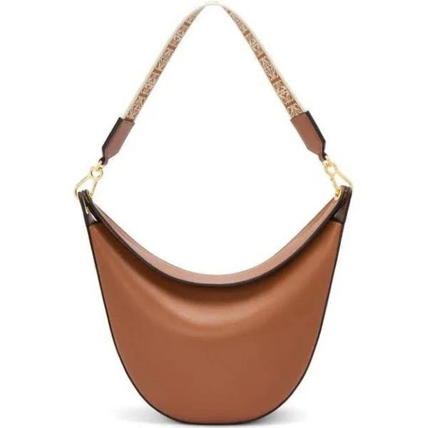 Loewe Luna Leather Shoulder Bag Brown