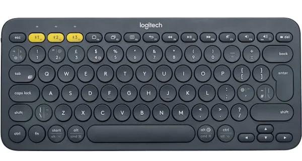Logitech K380 Bluetooth QWERTY Pan Nordic Grey