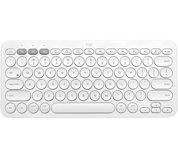 Logitech K380 Multi-Device Bluetooth Keyboard QWERTY Italian White