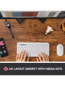 Logitech K380 Multi-Device Bluetooth Wireless Keyboard Off White