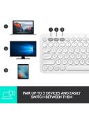 Logitech K380 Multi-Device Bluetooth Wireless Keyboard Off White