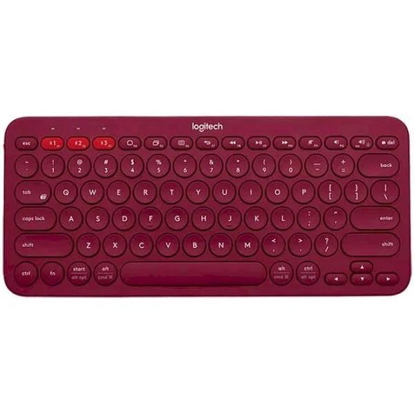 Logitech - K380 Wireless Keyboard - Red