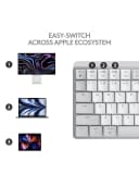 Logitech - MX Mechanical Mini For Mac WRLS Illum. KB - Pale Grey - UK EMEA