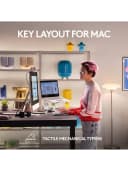 Logitech - MX Mechanical Mini For Mac WRLS Illum. KB - Pale Grey - UK EMEA
