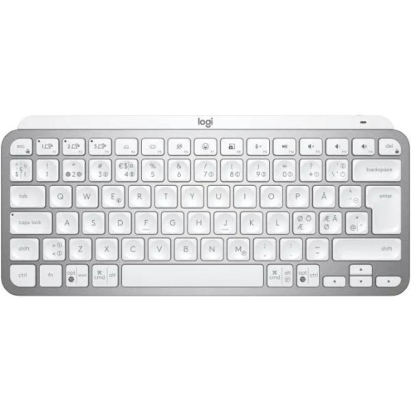 Logitech MX Wireless Keyboard Silver Nordic QWERTY