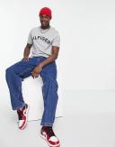 Logo Embroidery T-Shirt Grey 3XL