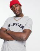 Logo Embroidery T-Shirt Grey 3XL
