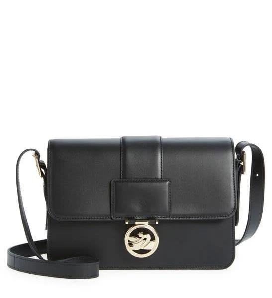 Longchamp Box Trot Medium Crossbody Bag Black