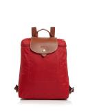 Longchamp 'Le Pliage' Backpack Deep Red