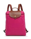 Longchamp 'Le Pliage' Backpack Deep Red