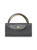 Longchamp Le Pliage Club Large Nylon Travel Bag Gunmetal