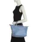 Longchamp Le Pliage Club Medium Top Handle Nylon Tote ~NIP~ Blue Mist