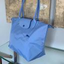 Longchamp Le Pliage Club Small Shoulder Tote Blue