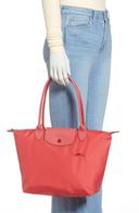 Longchamp Le Pliage Club Small Shoulder Tote Pomegranate