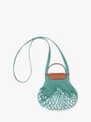 Longchamp Le Pliage Filet XS Knit Crossbody Bag Lagoon