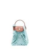 Longchamp Le Pliage Filet XS Knit Crossbody Bag Lagoon