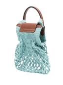 Longchamp Le Pliage Filet XS Knit Crossbody Bag Lagoon