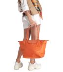 Longchamp Le Pliage Green Large Shoulder Tote Bag Carrot