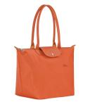 Longchamp Le Pliage Green Large Shoulder Tote Bag Carrot