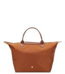 Longchamp Le Pliage Green Small Top-Handle Bag Brown